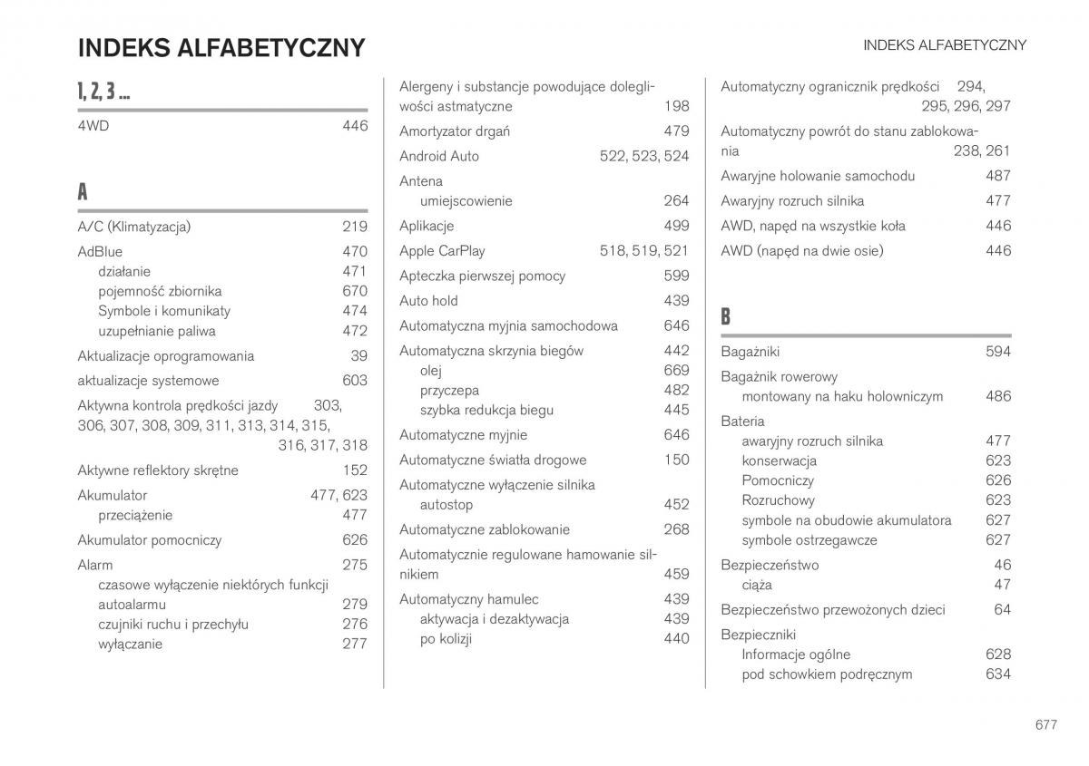 Volvo XC40 instrukcja obslugi / page 679