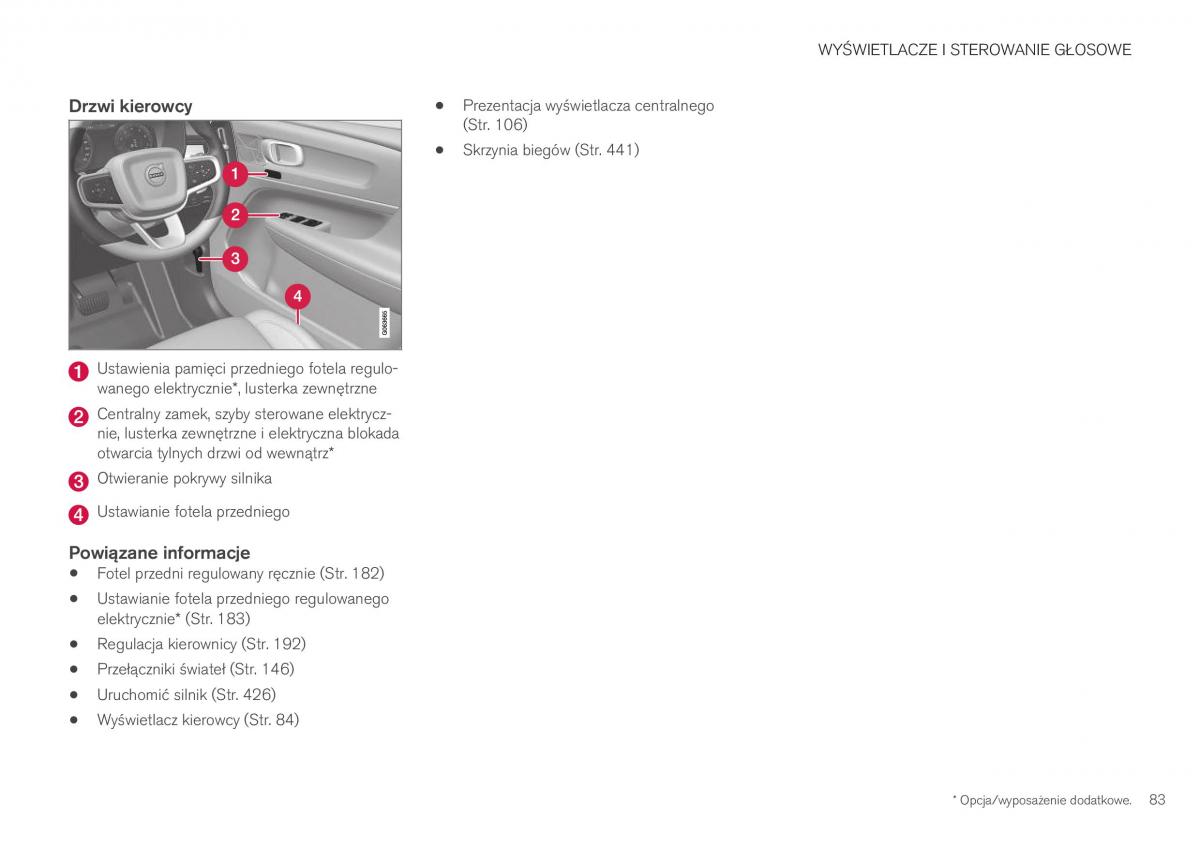 Volvo XC40 instrukcja obslugi / page 85