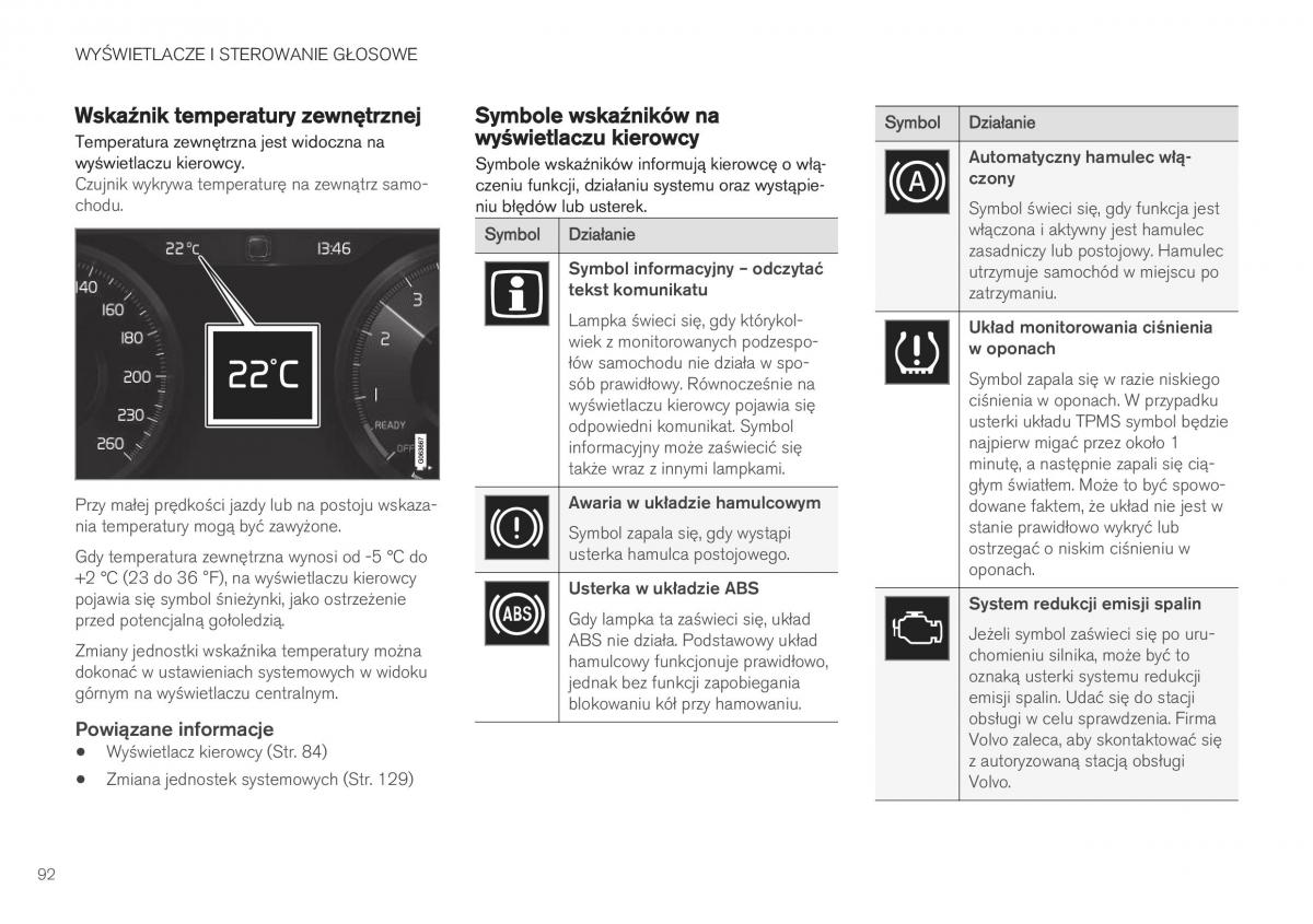 Volvo XC40 instrukcja obslugi / page 94