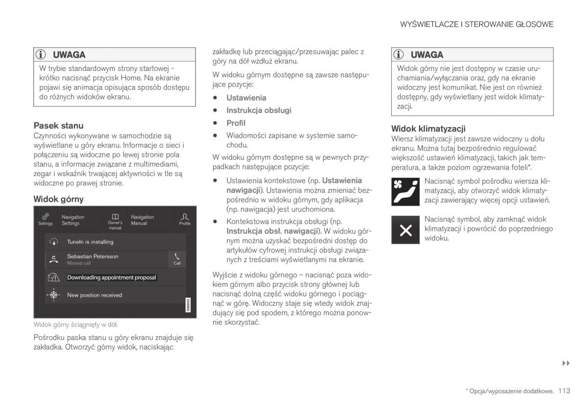 Volvo XC40 instrukcja obslugi / page 115