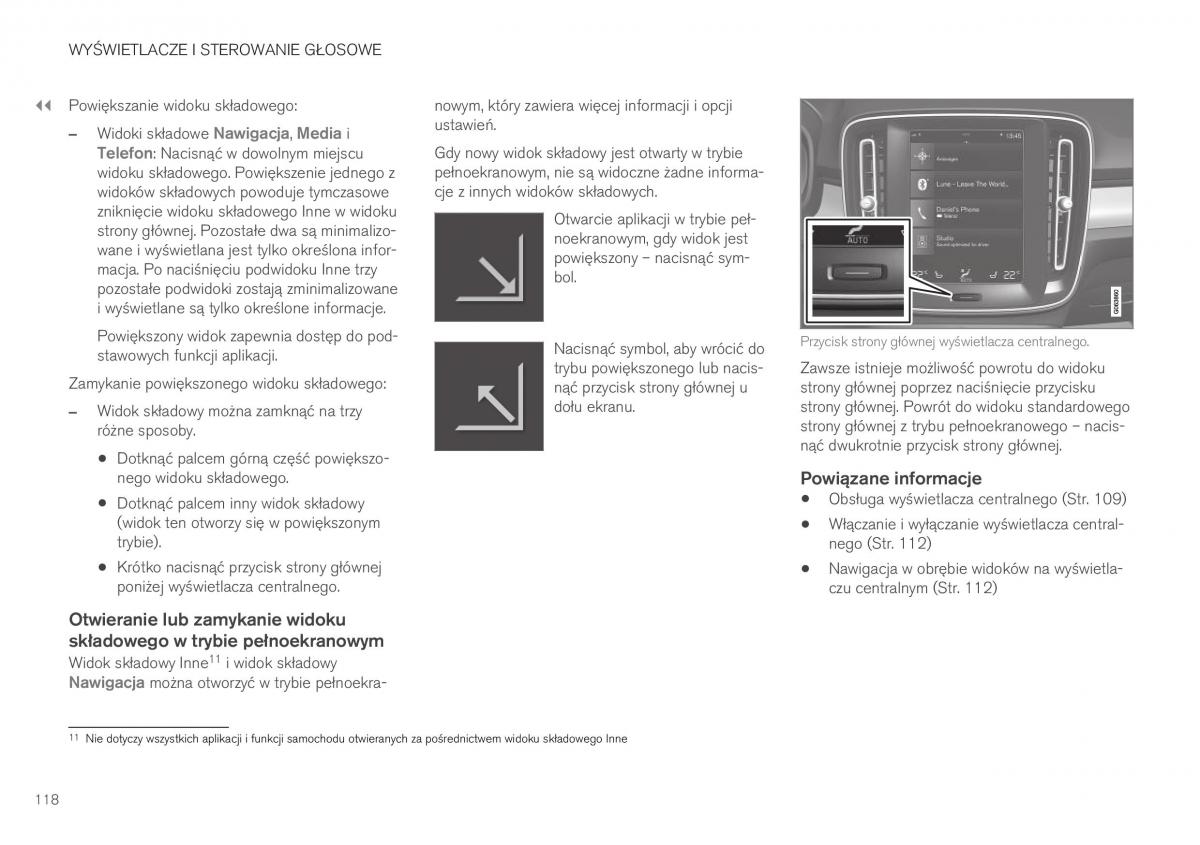 Volvo XC40 instrukcja obslugi / page 120