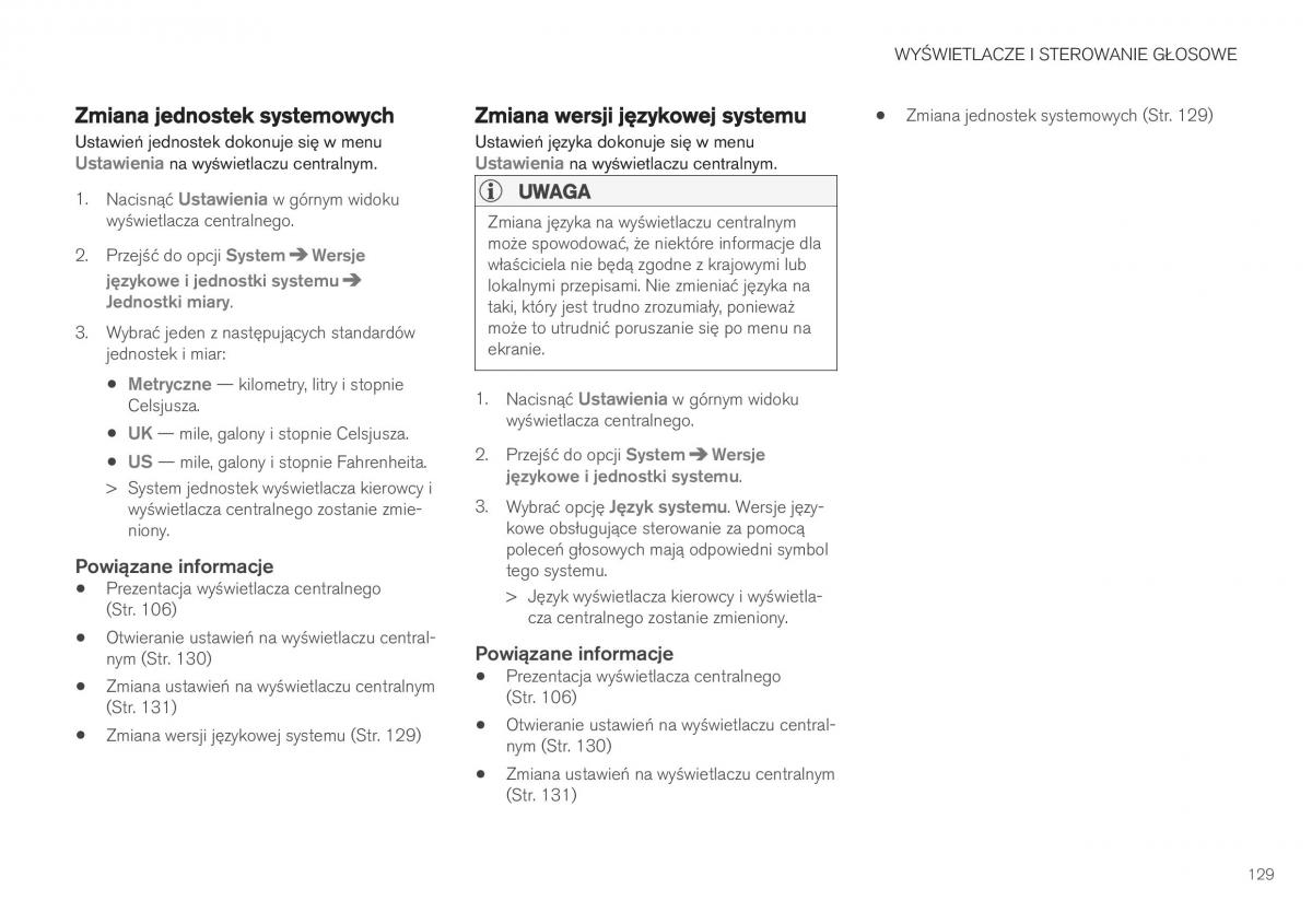 Volvo XC40 instrukcja obslugi / page 131