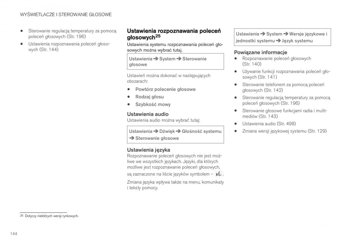 Volvo XC40 instrukcja obslugi / page 146