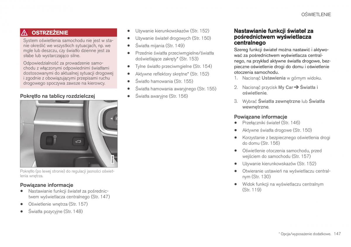 Volvo XC40 instrukcja obslugi / page 149