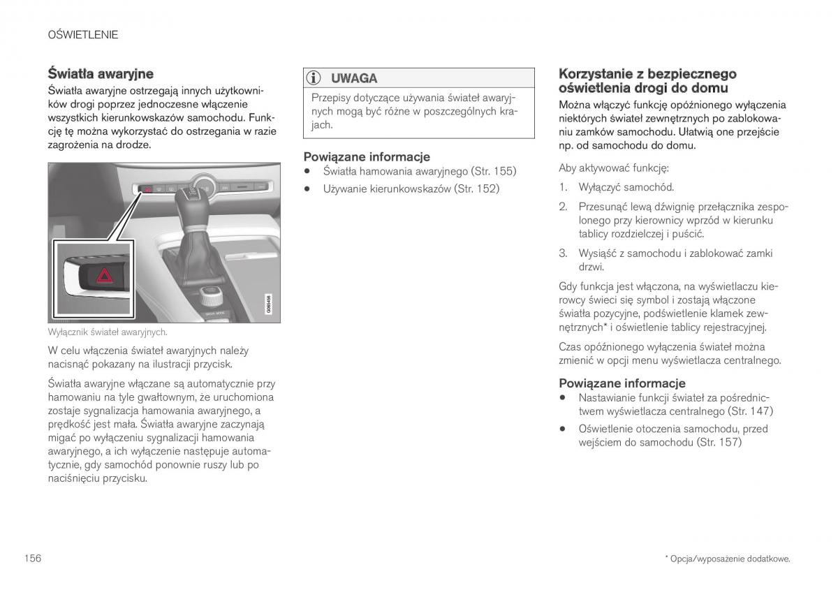 Volvo XC40 instrukcja obslugi / page 158