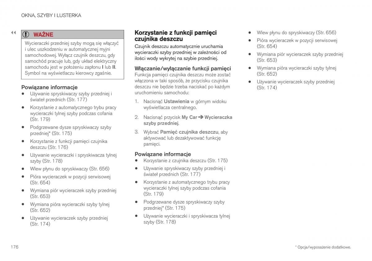 Volvo XC40 instrukcja obslugi / page 178