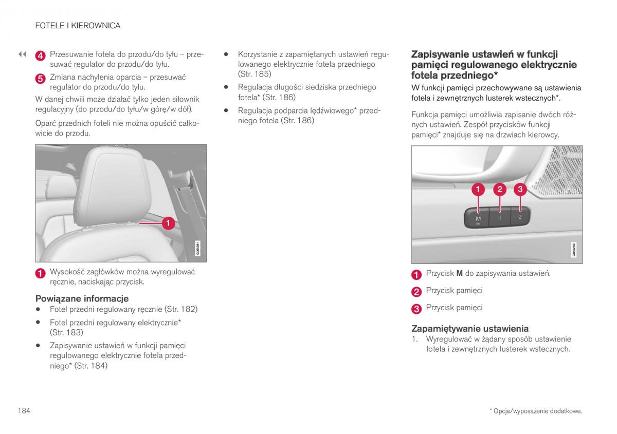 Volvo XC40 instrukcja obslugi / page 186