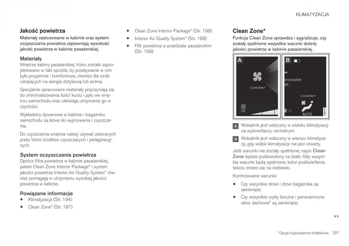 Volvo XC40 instrukcja obslugi / page 199