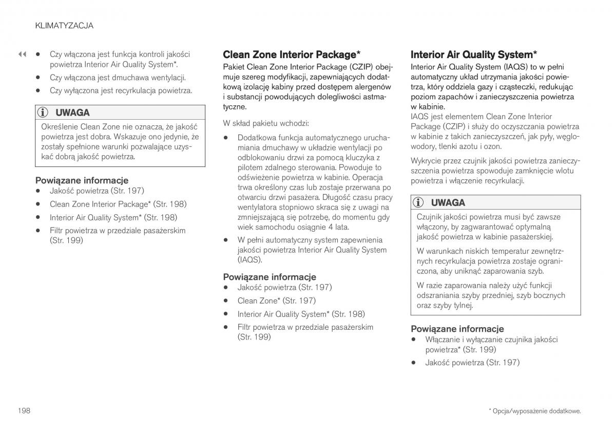 Volvo XC40 instrukcja obslugi / page 200