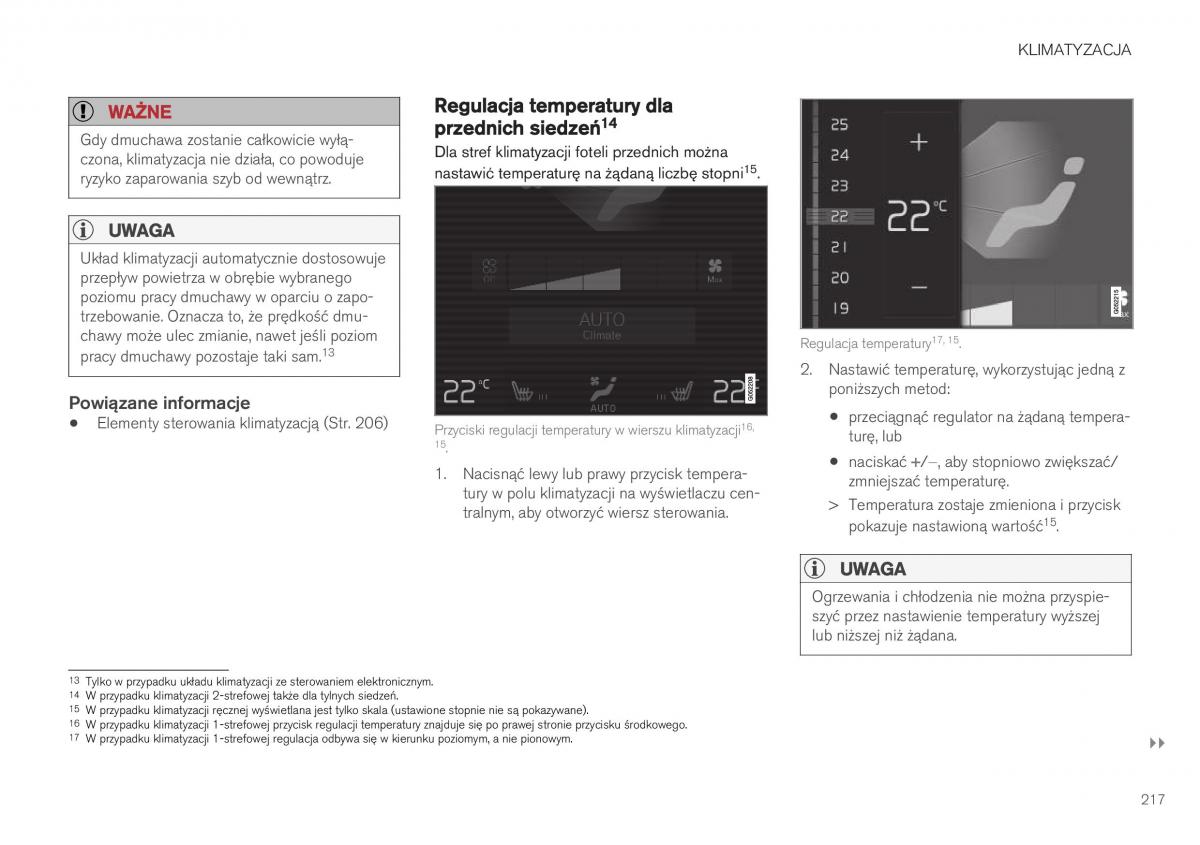 Volvo XC40 instrukcja obslugi / page 219