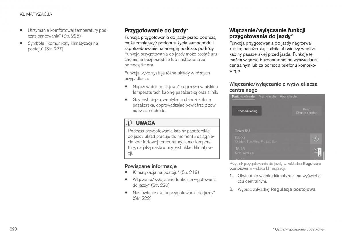 Volvo XC40 instrukcja obslugi / page 222