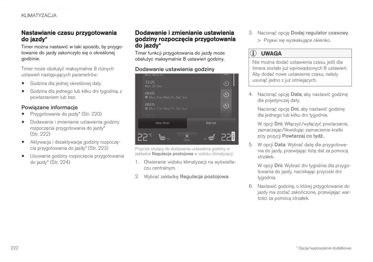 Volvo XC40 instrukcja obslugi / page 224