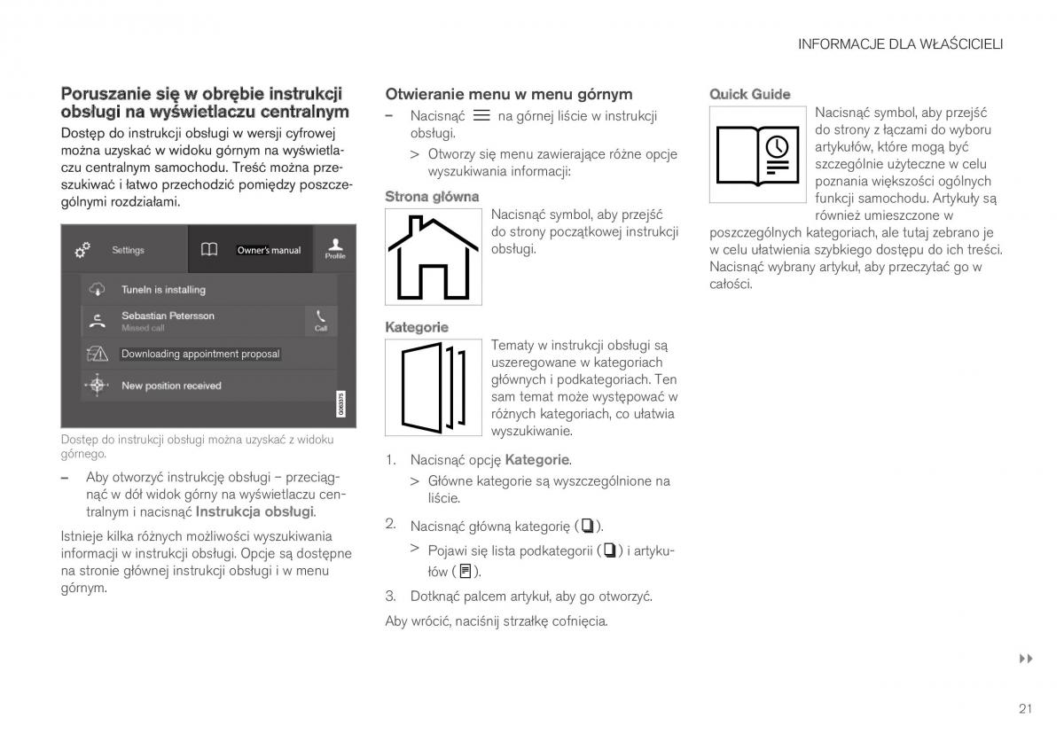 Volvo XC40 instrukcja obslugi / page 23