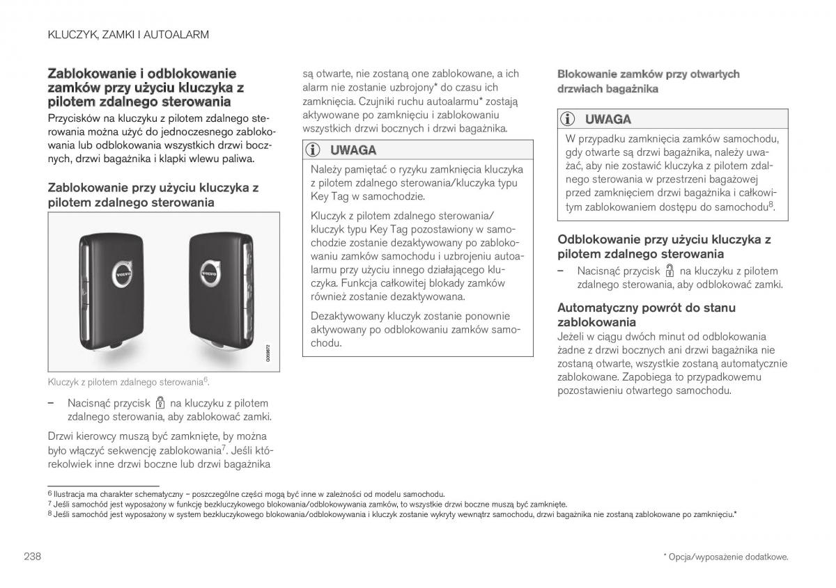 Volvo XC40 instrukcja obslugi / page 240