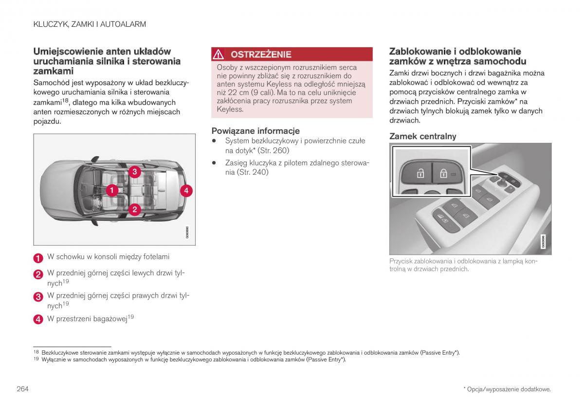 Volvo XC40 instrukcja obslugi / page 266