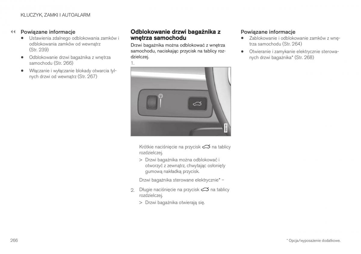 Volvo XC40 instrukcja obslugi / page 268