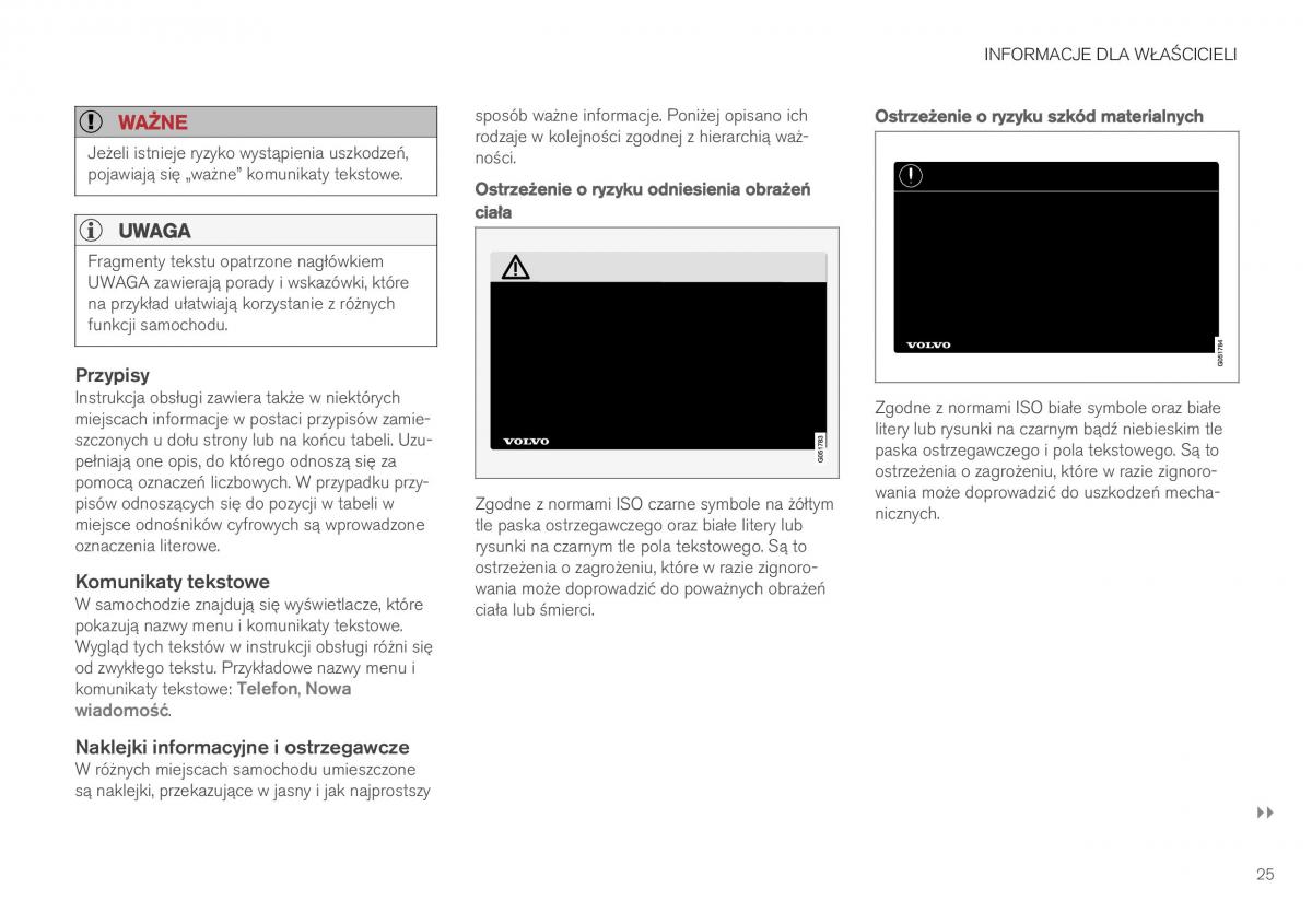 Volvo XC40 instrukcja obslugi / page 27