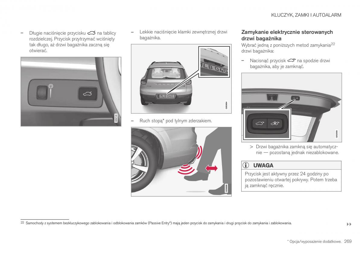 Volvo XC40 instrukcja obslugi / page 271