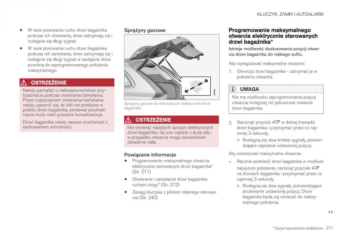 Volvo XC40 instrukcja obslugi / page 273