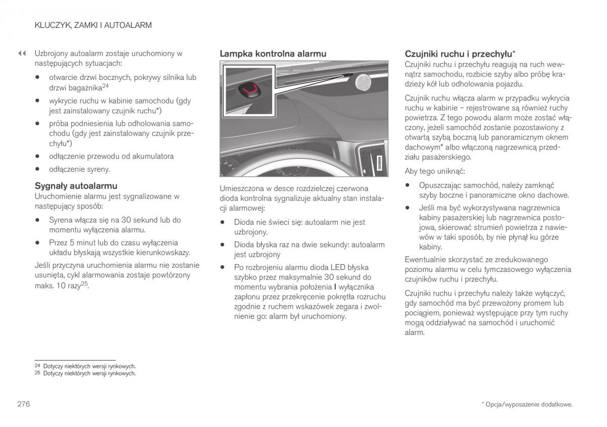 Volvo XC40 instrukcja obslugi / page 278