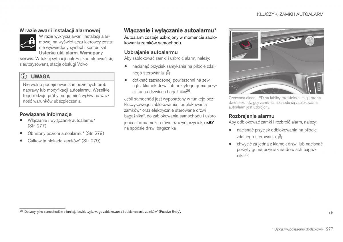 Volvo XC40 instrukcja obslugi / page 279