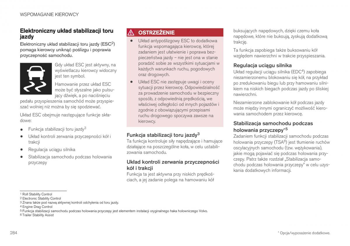 Volvo XC40 instrukcja obslugi / page 286