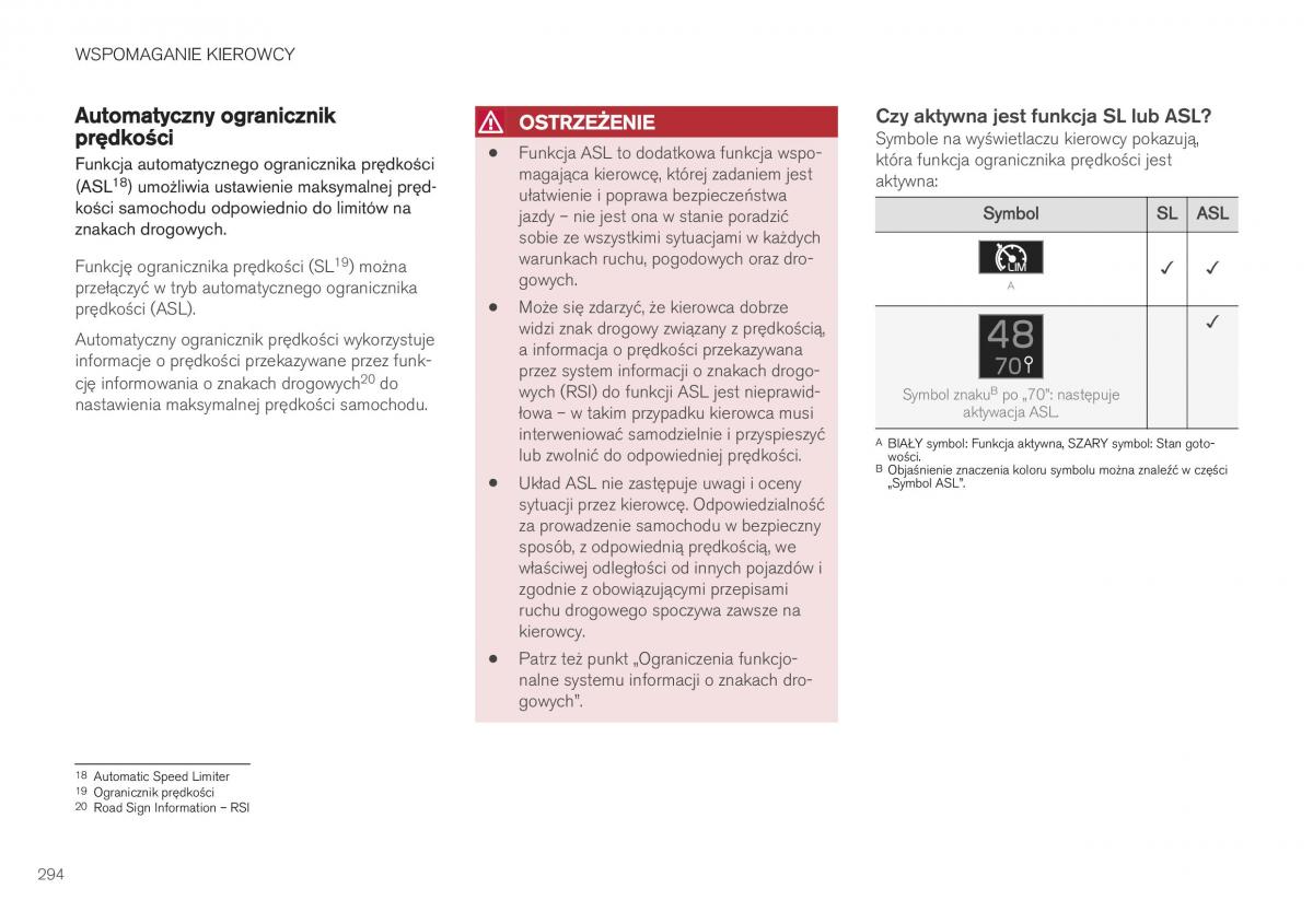 Volvo XC40 instrukcja obslugi / page 296