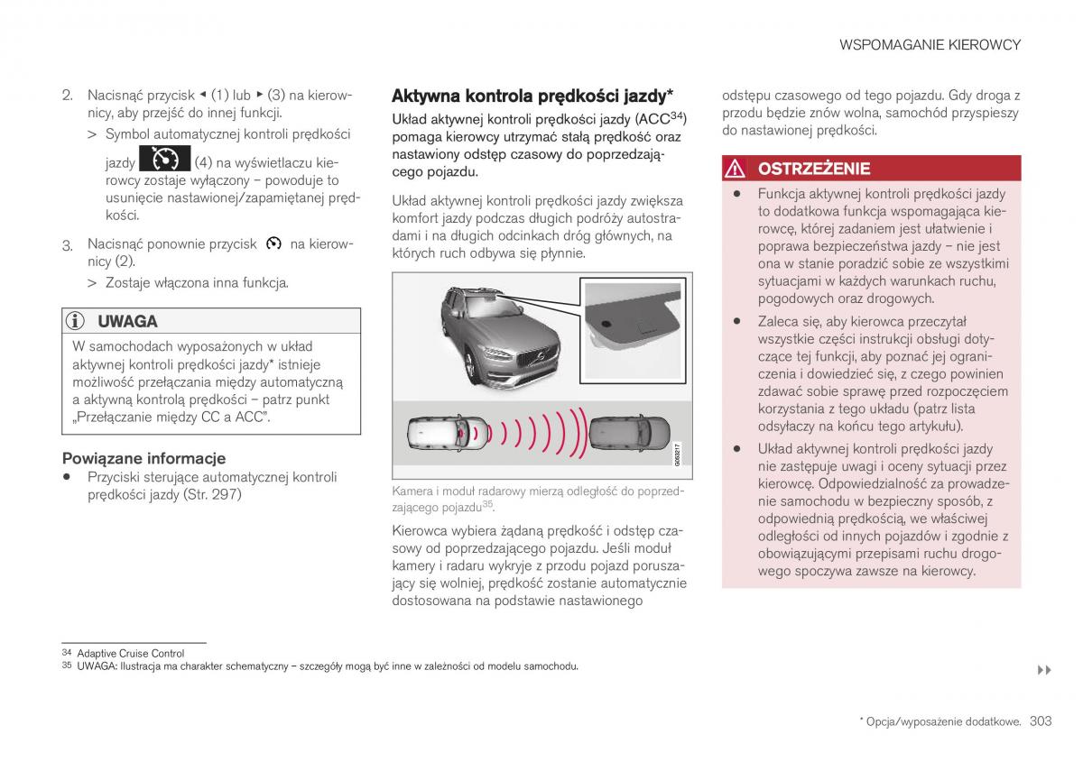 Volvo XC40 instrukcja obslugi / page 305