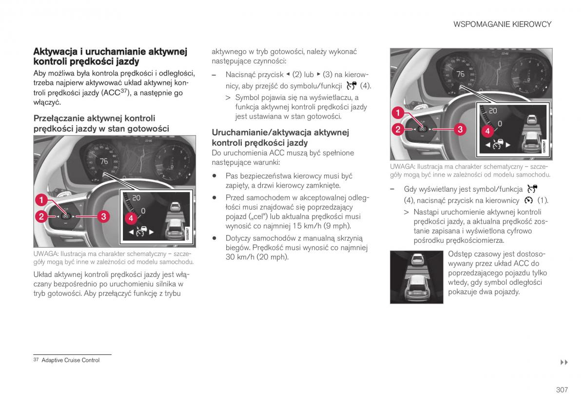 Volvo XC40 instrukcja obslugi / page 309