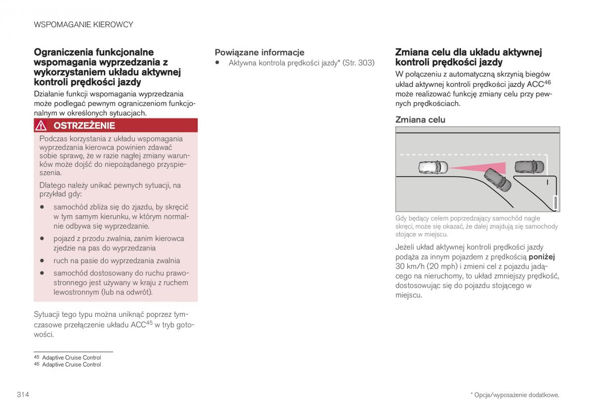 Volvo XC40 instrukcja obslugi / page 316