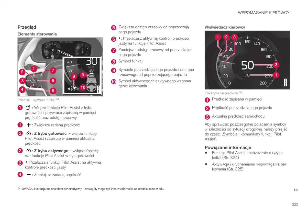 Volvo XC40 instrukcja obslugi / page 325