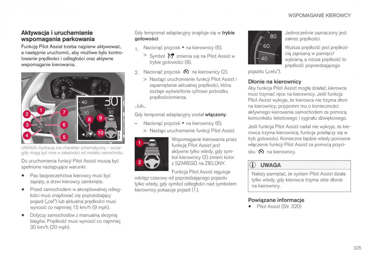 Volvo XC40 instrukcja obslugi / page 327