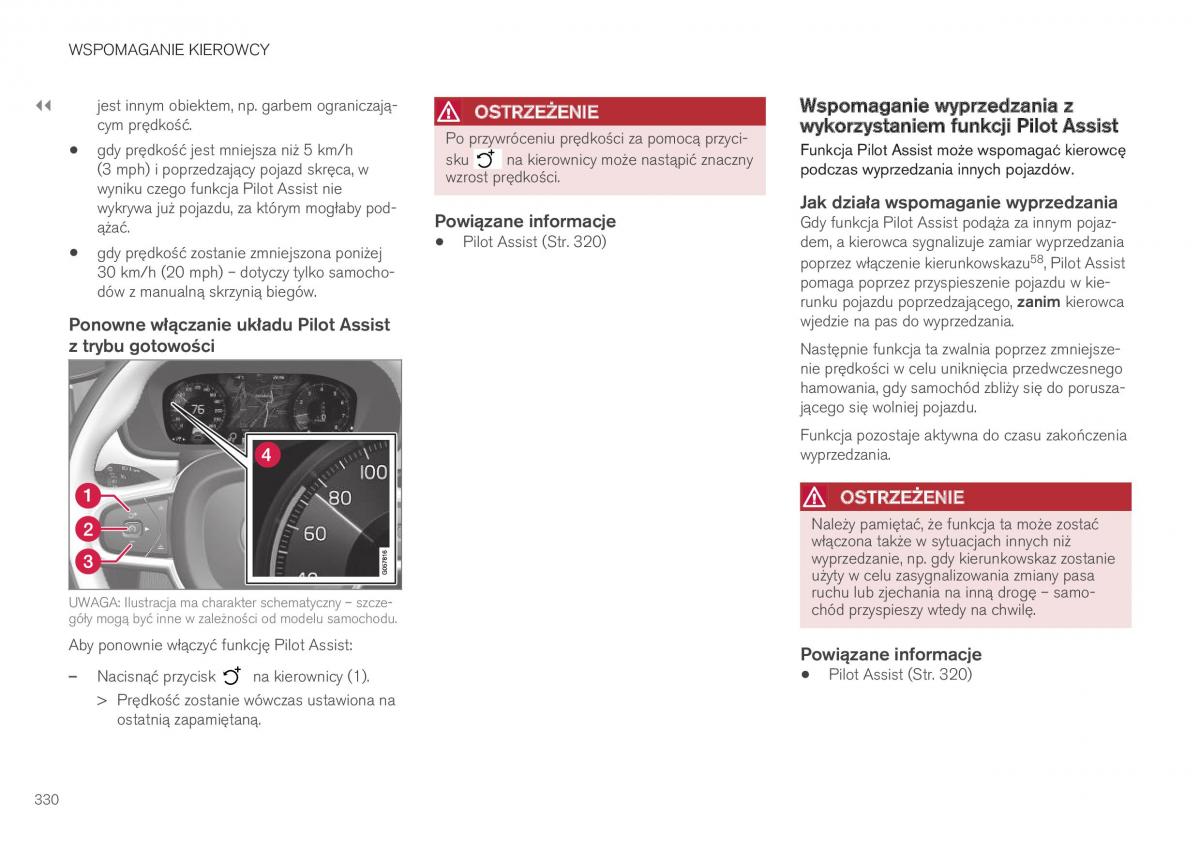 Volvo XC40 instrukcja obslugi / page 332