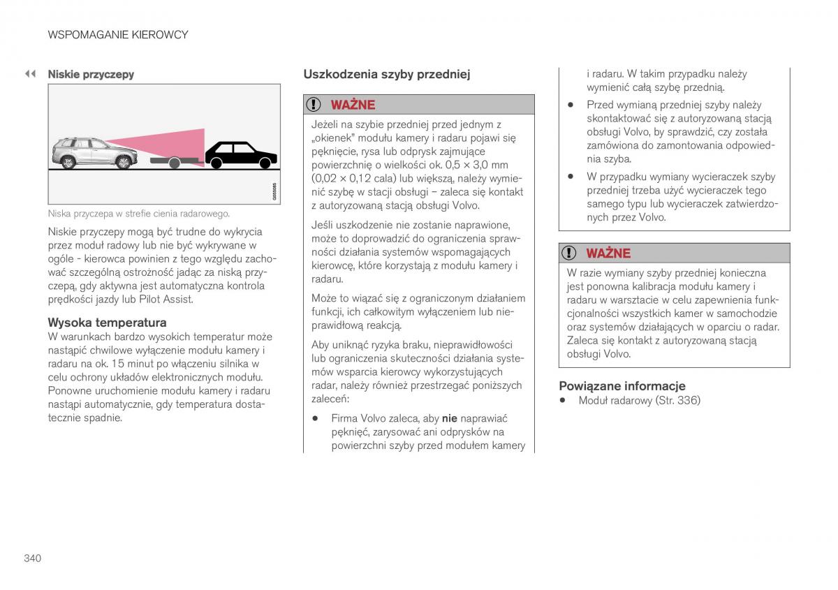 Volvo XC40 instrukcja obslugi / page 342