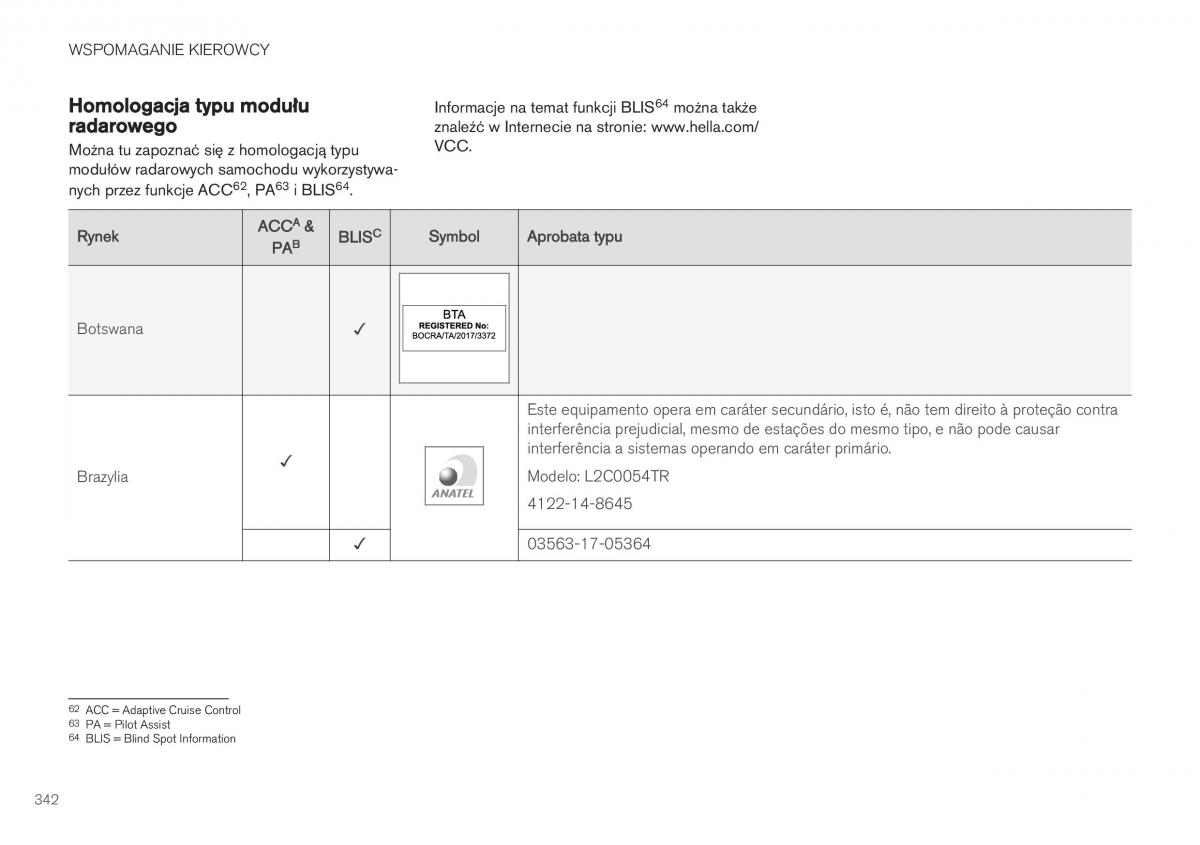 Volvo XC40 instrukcja obslugi / page 344