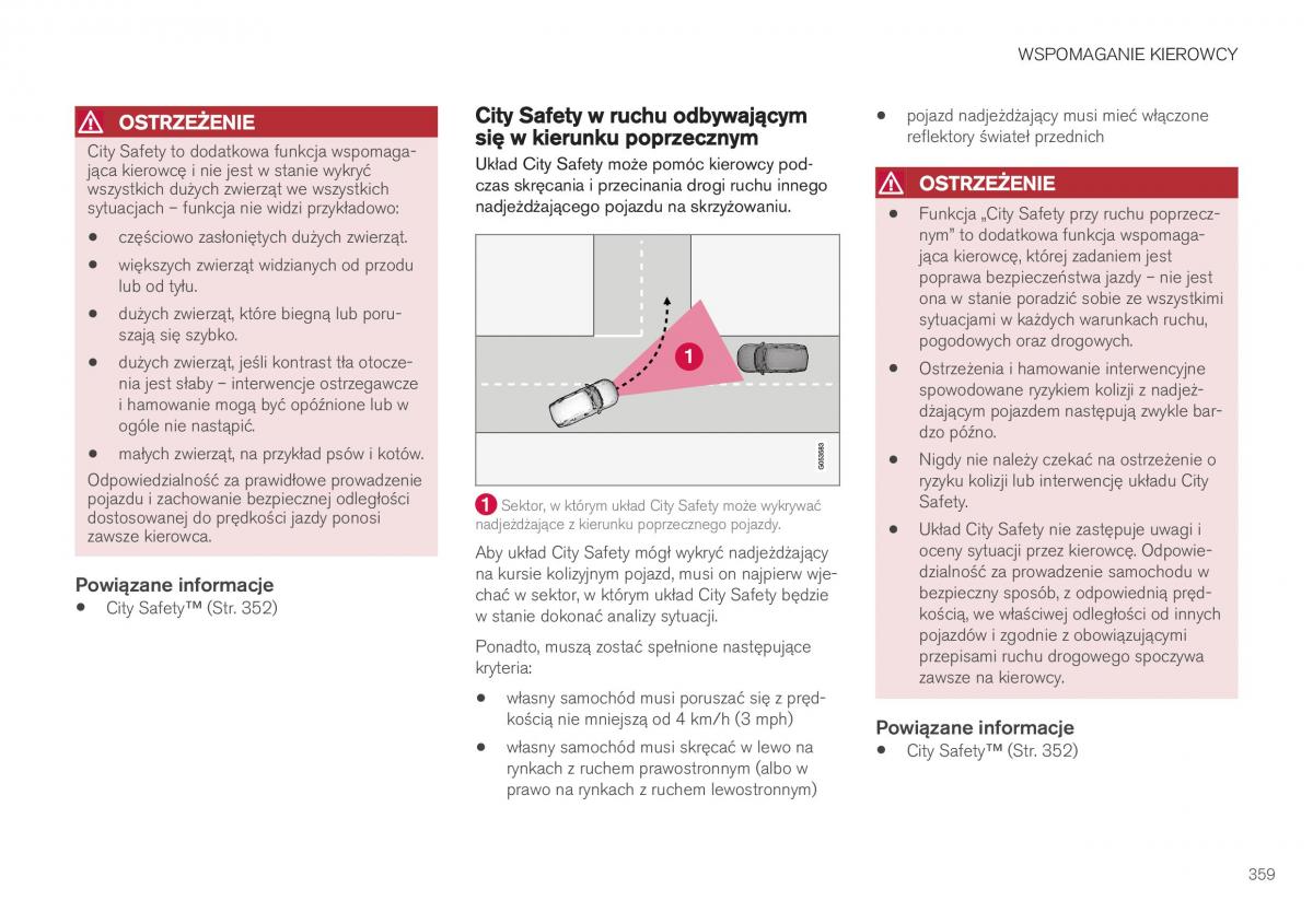 Volvo XC40 instrukcja obslugi / page 361