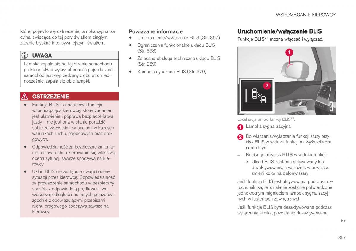 Volvo XC40 instrukcja obslugi / page 369