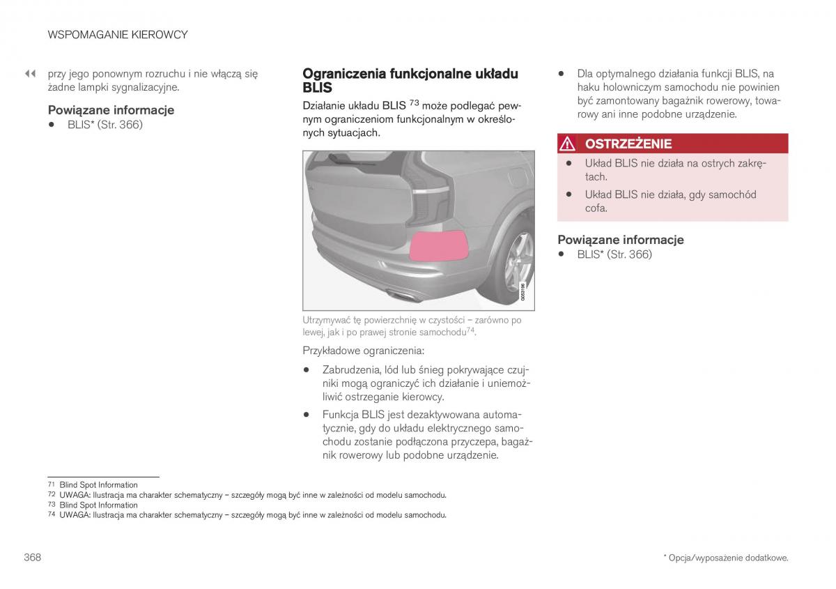 Volvo XC40 instrukcja obslugi / page 370