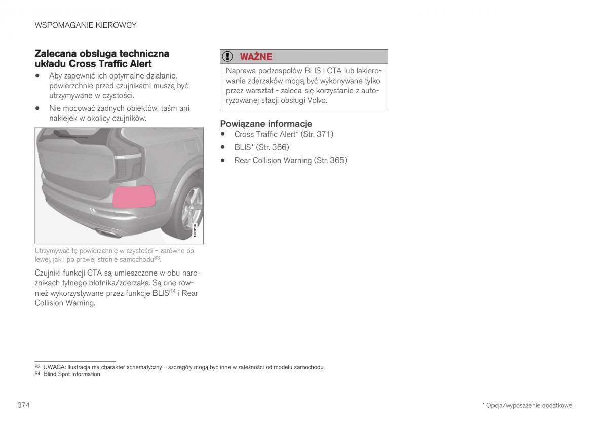 Volvo XC40 instrukcja obslugi / page 376