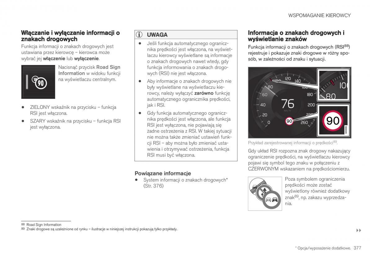 Volvo XC40 instrukcja obslugi / page 379