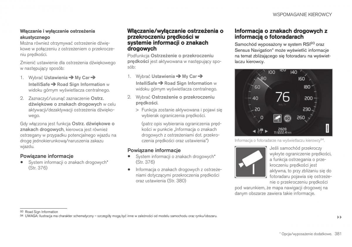 Volvo XC40 instrukcja obslugi / page 383