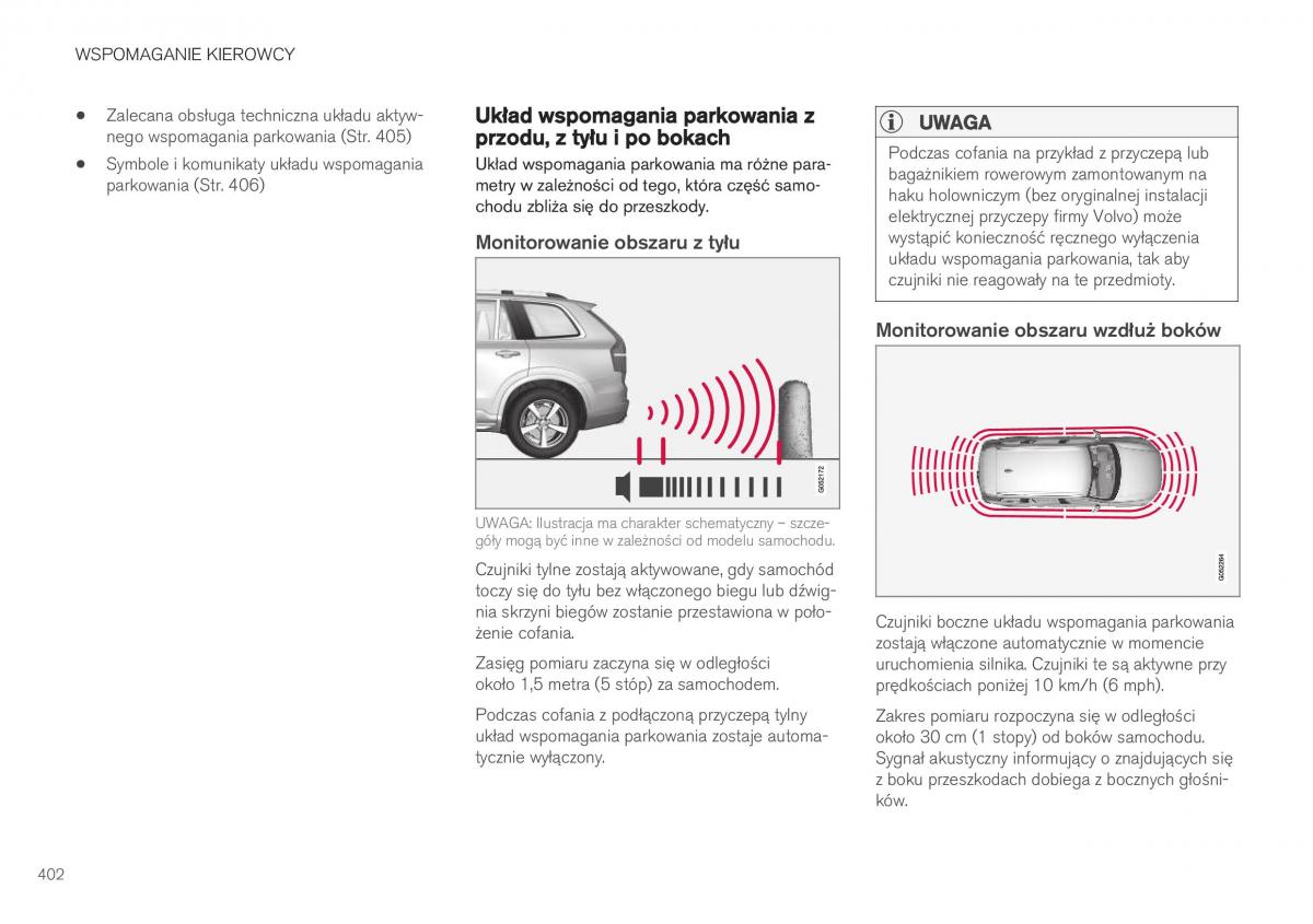 Volvo XC40 instrukcja obslugi / page 404