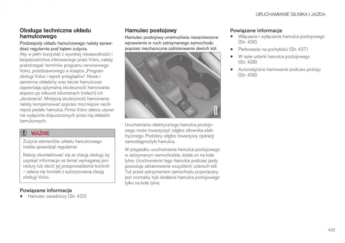 Volvo XC40 instrukcja obslugi / page 437