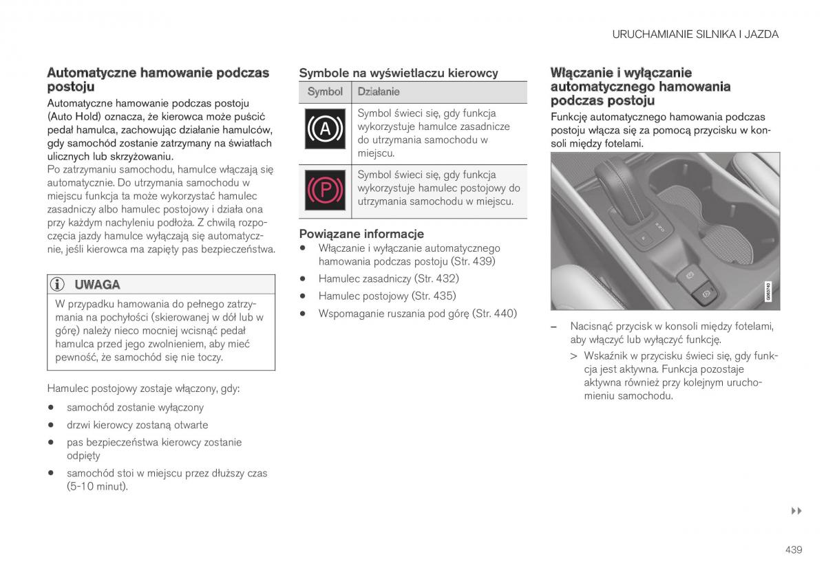 Volvo XC40 instrukcja obslugi / page 441