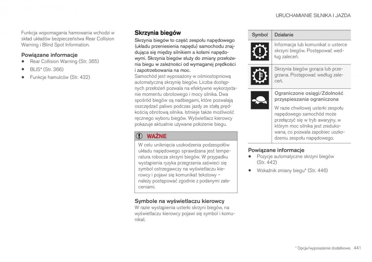 Volvo XC40 instrukcja obslugi / page 443