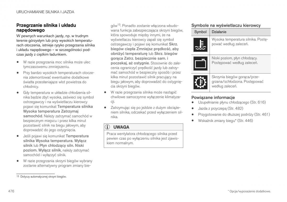 Volvo XC40 instrukcja obslugi / page 478