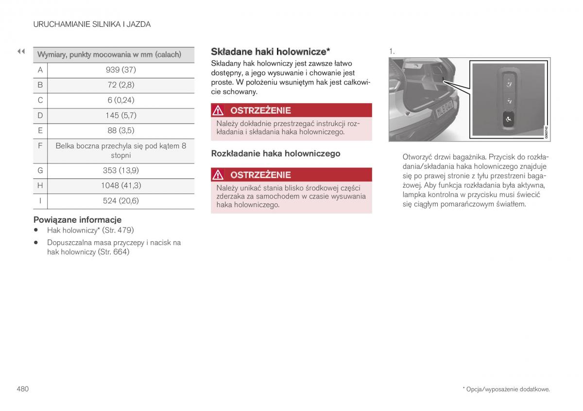 Volvo XC40 instrukcja obslugi / page 482