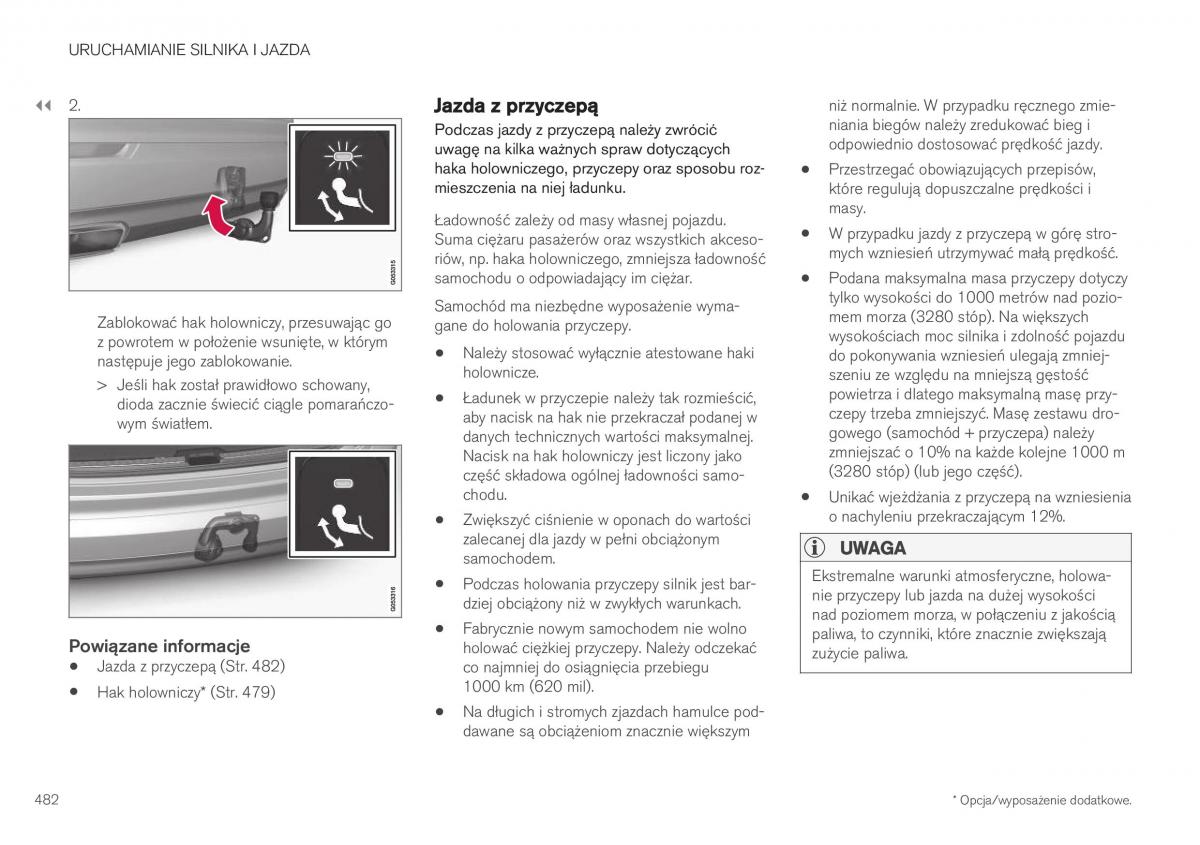 Volvo XC40 instrukcja obslugi / page 484