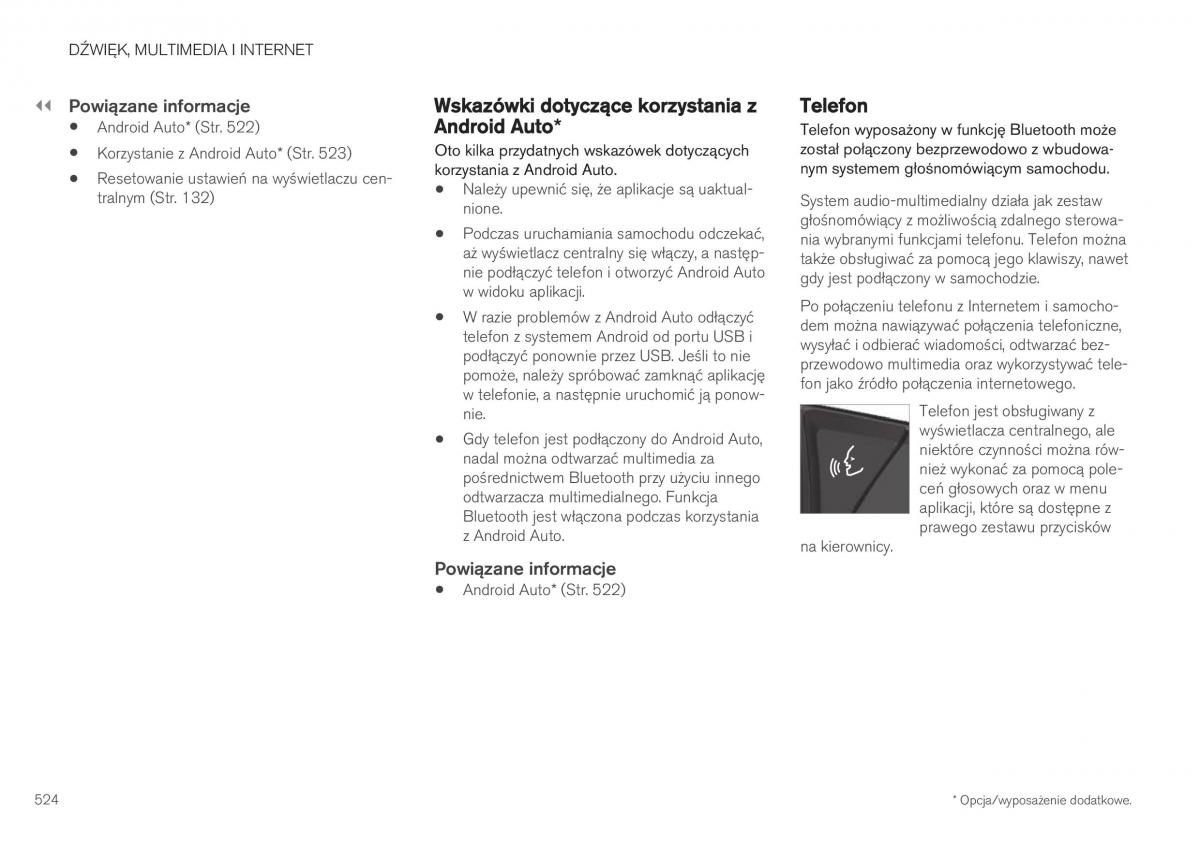 Volvo XC40 instrukcja obslugi / page 526