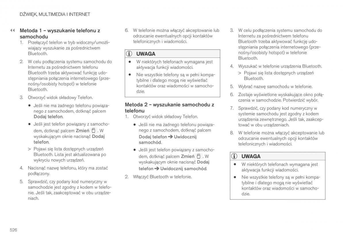 Volvo XC40 instrukcja obslugi / page 528